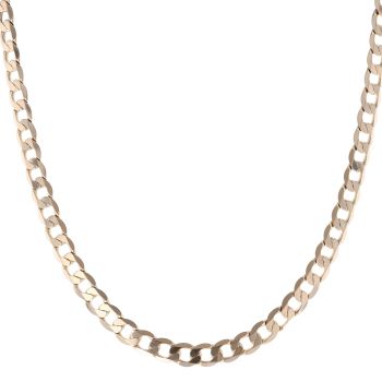 9ct Yellow Gold Curb Chain 18"