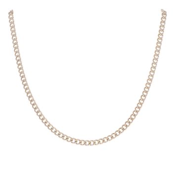 9ct Yellow Gold Curb Chain 18"