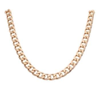 9ct Yellow Gold Curb Chain 22"