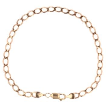 9ct Yellow Gold Curb Bracelet 8"