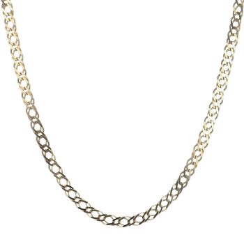 9ct Yellow Gold Double Curb Chain 20"