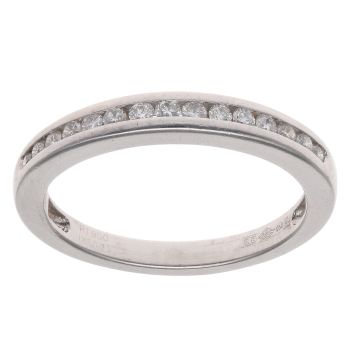Platinum 0.23ct Brilliant Cut Diamond Half Eternity Ring