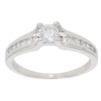 9ct White Gold 0.50ct Diamond Solitaire Ring
