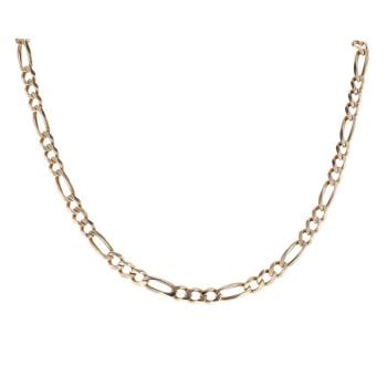 9ct Yellow Gold Figaro Chain 22"