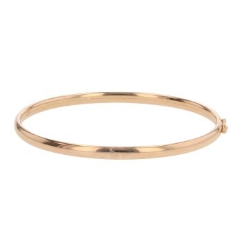 9ct Yellow Gold Diamond Cut Patterned Bangle