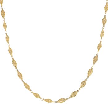 22ct Yellow Gold Wire Beads Chain 24"