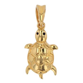 22ct Yellow Gold Turtle Pendant