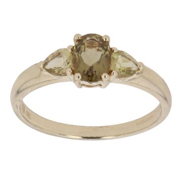 9ct Yellow Gold Citrine Three Stone Ring