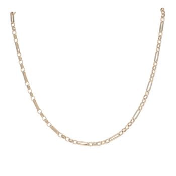 9ct Yellow Gold Belcher Figaro Chain 24"