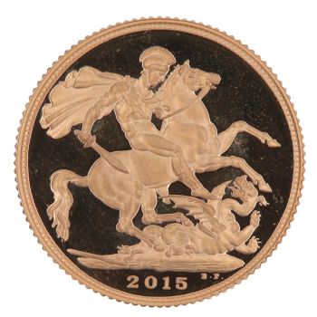 2015 Elizabeth II Fifth Portrait UK Full Sovereign Coin
