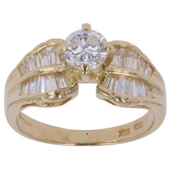 18ct Yellow Gold 1.10ct Diamonds Cluster Ring