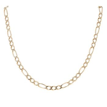 9ct Yellow Gold Figaro Chain 22"
