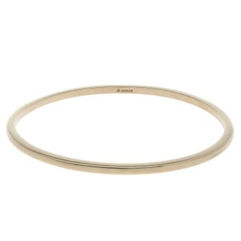 9ct Yellow Gold Plain Bangle