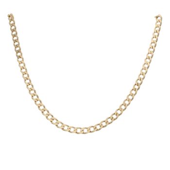 9ct Yellow Gold Curb Chain 20"