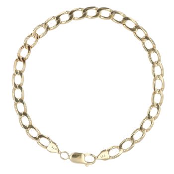 9ct Yellow Gold Curb Bracelet 8.5"
