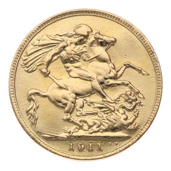 1911 George V Full Sovereign Coin