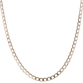 9ct Yellow Gold Curb Chain 22"