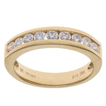 18ct Yellow Gold 0.50ct Brilliant Cut Diamond Eternity Ring
