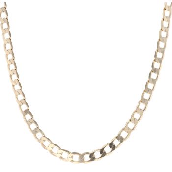 9ct Yellow Gold Curb Chain 22"
