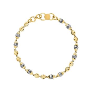 22ct Yellow Gold Baby Bracelet With Crystals