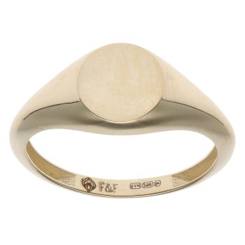 14ct Yellow Gold Small Signet Fancy Ring
