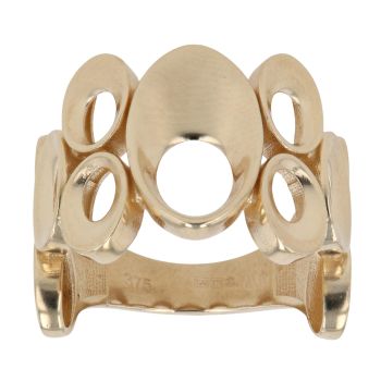 9ct Yellow Gold Circles Fancy Ring