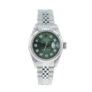 Rolex Custom Datejust Pre Owned Watch Ref 69174