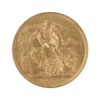 1900 Victoria Full Sovereign Coin
