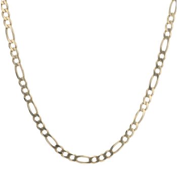 9ct Yellow Gold Figaro Chain 22"