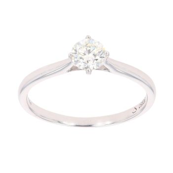 Platinum 0.75ct Brilliant Cut Diamond Solitaire Ring