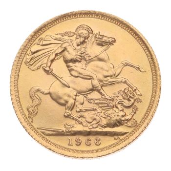 1966 Elizabeth II Full Sovereign Coin