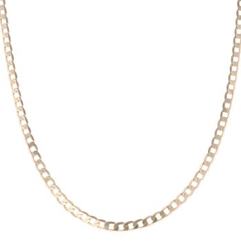 9ct Yellow Gold Curb Chain 22"
