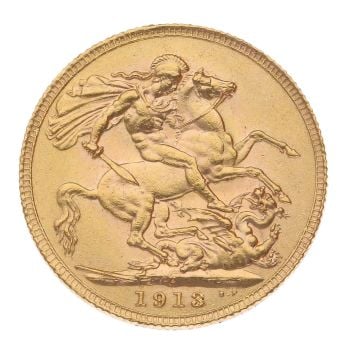 1913 George V Full Sovereign Coin