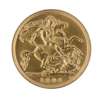 1906 Edward VII Half Sovereign Coin