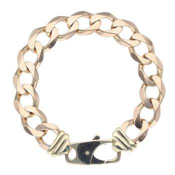 9ct Yellow Gold Curb Bracelet 9.5"