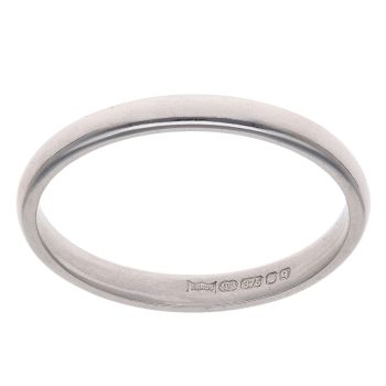 9ct White Gold Wedding Band 2.1mm