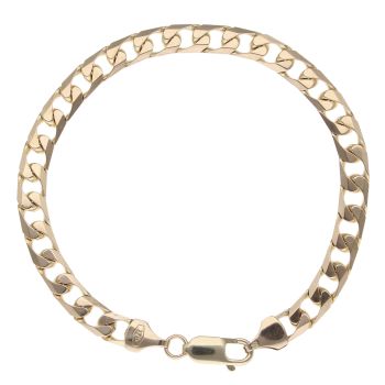 9ct Yellow Gold Curb Bracelet 7.5"