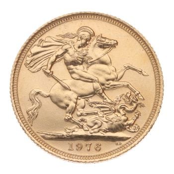 1976 Elizabeth II Full Sovereign Coin
