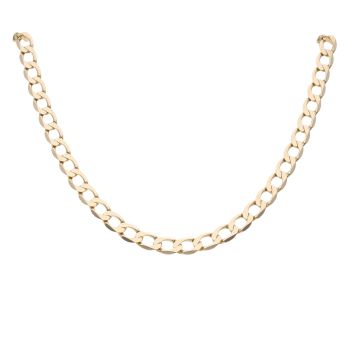 9ct Yellow Gold Curb Chain 22"