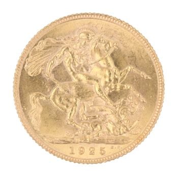 1925 George V Full Sovereign Coin