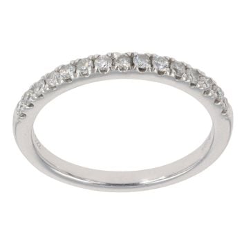 Platinum 0.22ct Brilliant Cut Diamond Half Eternity Ring