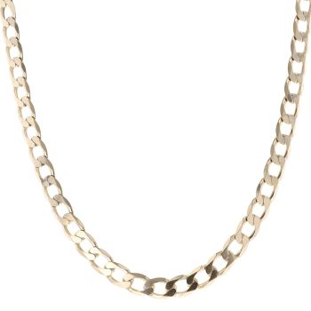 9ct Yellow Gold Curb Chain 20"