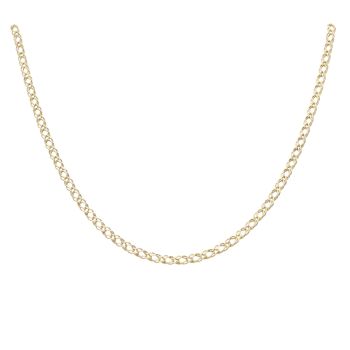 9ct Yellow Gold Double Curb Chain 18"