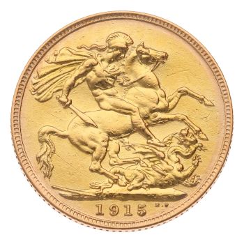 1915 George V Full Sovereign Coin