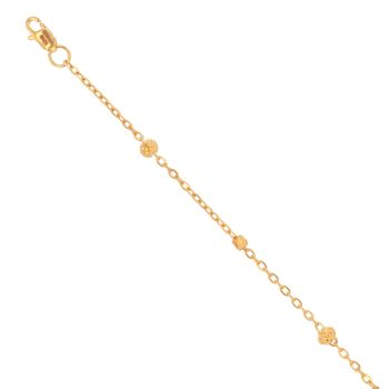 22ct Yellow Gold Bead Bracelet 7"