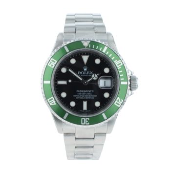 Rolex Submariner 'Kermit' Pre Owned Watch Ref 16610LV