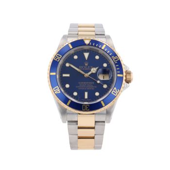 Rolex Submariner 'Bluesy' Pre Owned Watch Ref 16613