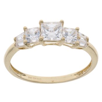 14ct Yellow Gold Cubic Zirconia Ring