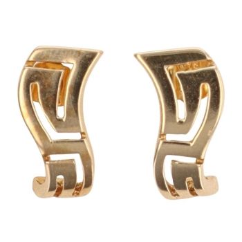 14ct Yellow Gold Greek Key Stud Earrings