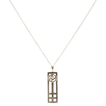 9ct Yellow Gold Rennie Mac Fancy Pendant and Chain 20"